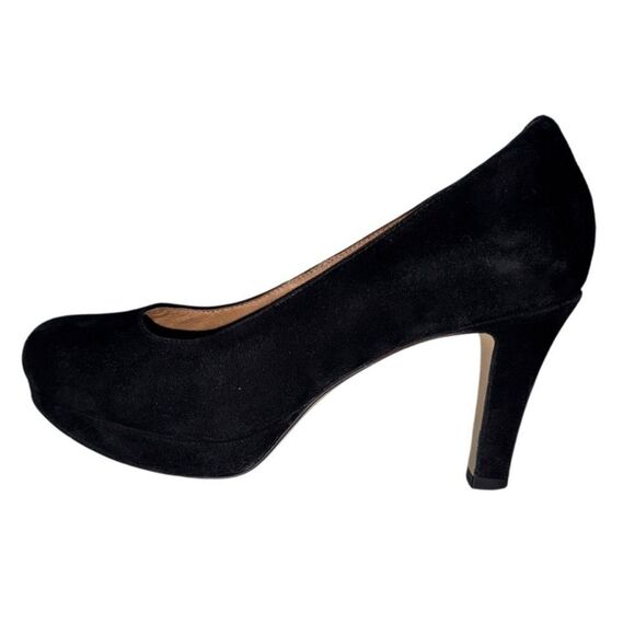 Clarks Artisan Comfort Sole Black Suede 3 1/4 " Heels 7.5 Medium - Picture 2 of 16